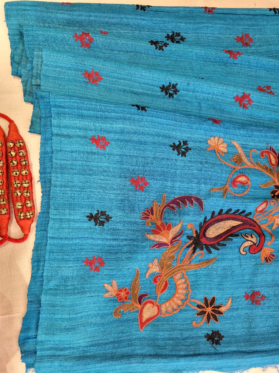 Blue Pure Tussar Saree