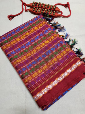 Multicolor3 HathiMor Khun Saree