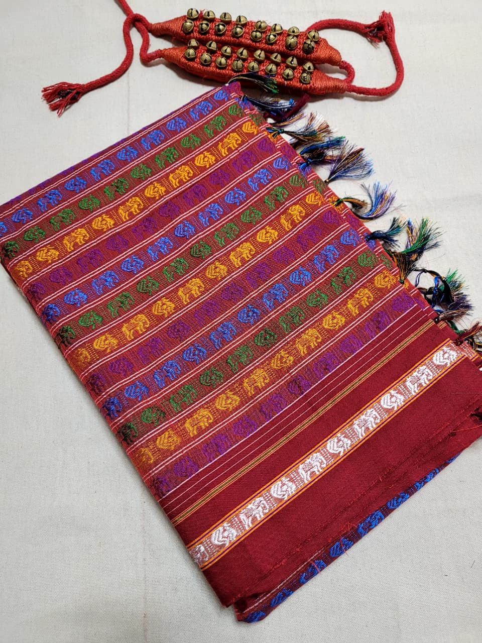 Multicolor3 HathiMor Khun Saree