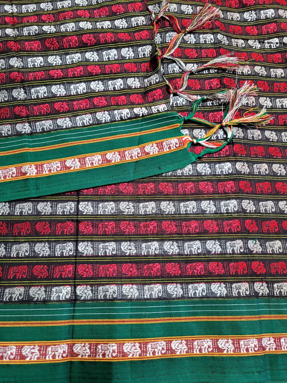 Multicolor7 HathiMor Khun Saree