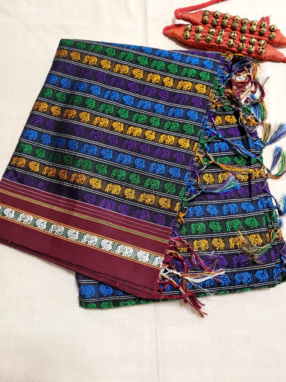 Multicolor4 HathiMor Khun Saree
