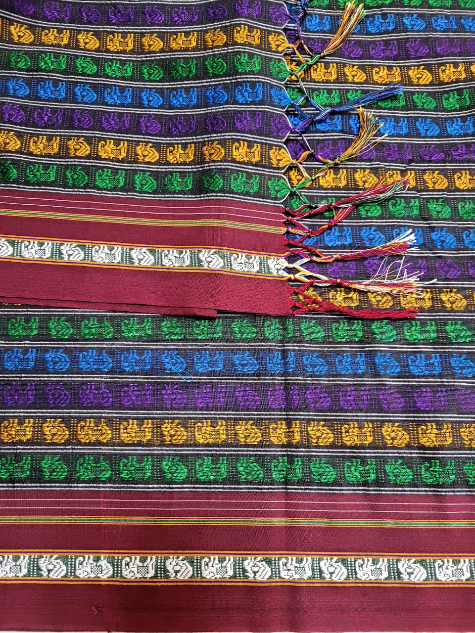 Multicolor4 HathiMor Khun Saree