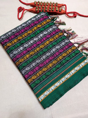 Multicolor5 HathiMor Khun Saree