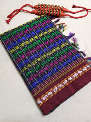 Multicolor6 HathiMor Khun Saree