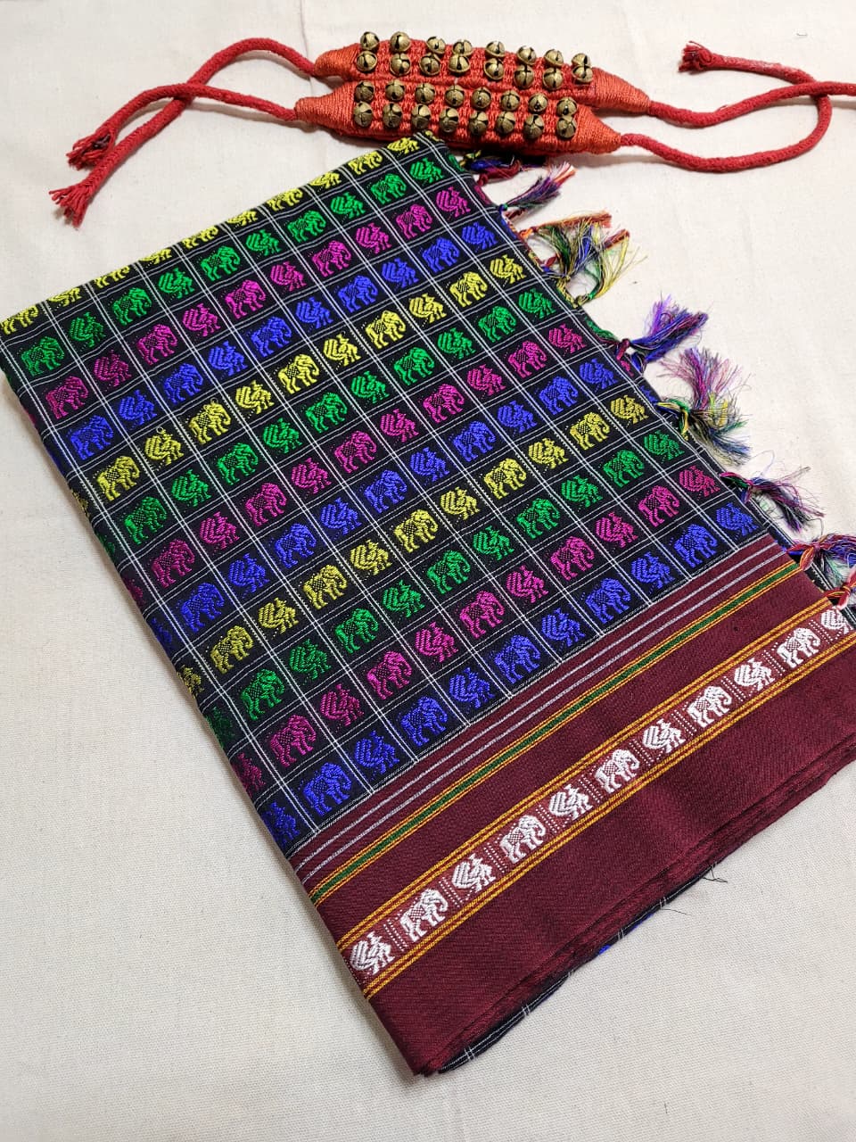 Multicolor6 HathiMor Khun Saree