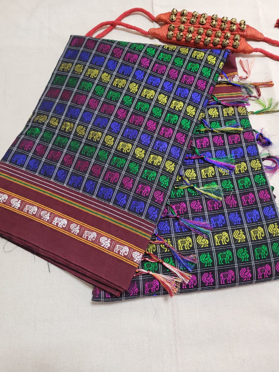 Multicolor6 HathiMor Khun Saree
