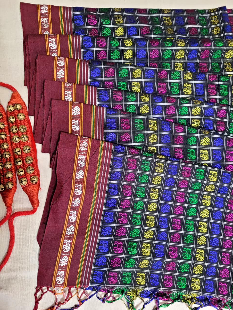 Multicolor6 HathiMor Khun Saree