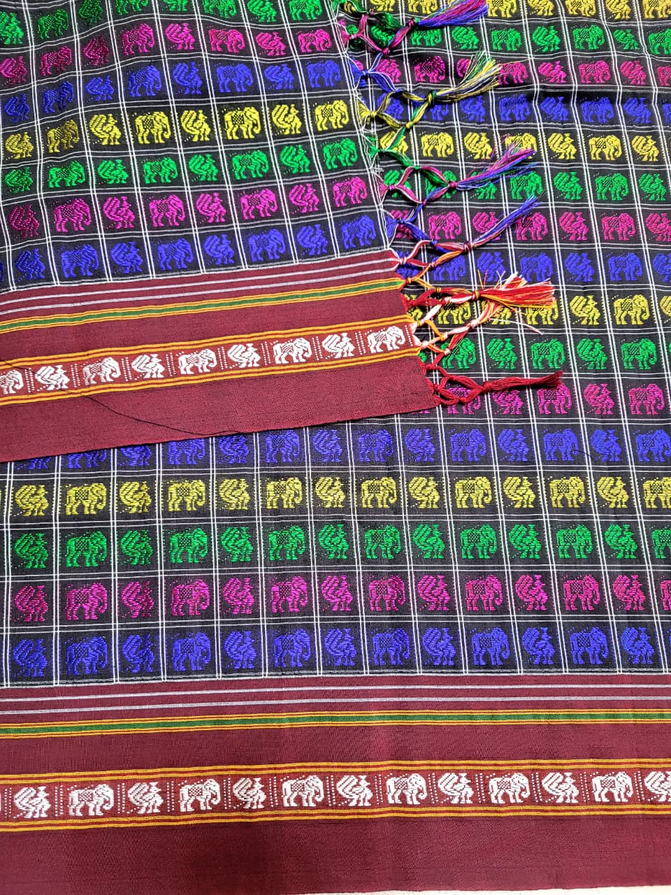 Multicolor6 HathiMor Khun Saree