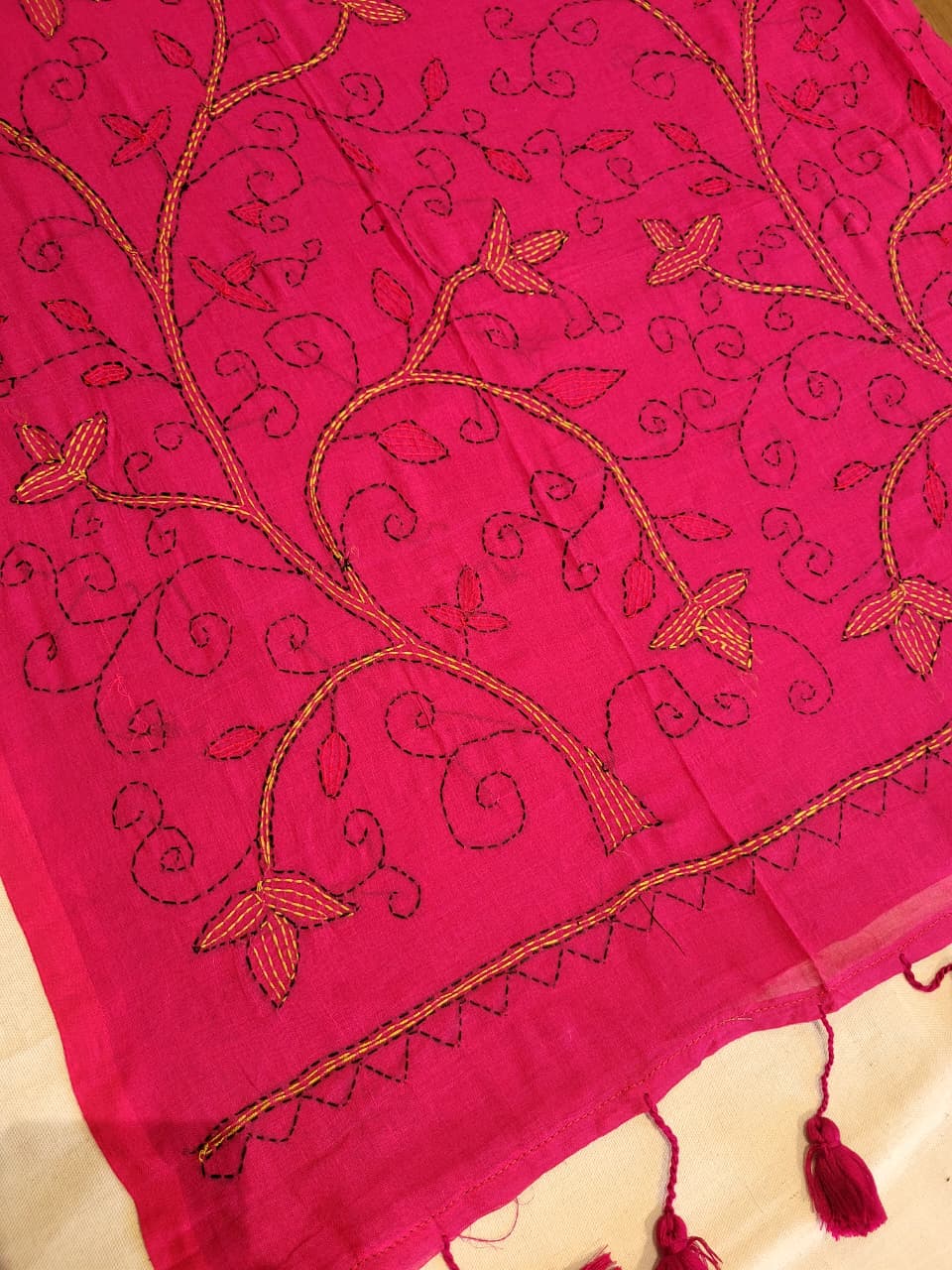 Pink2 Mul Kantha Saree