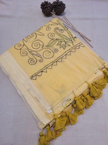 Beige2 Mul Kantha Saree