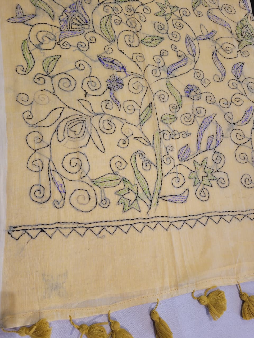 Beige2 Mul Kantha Saree