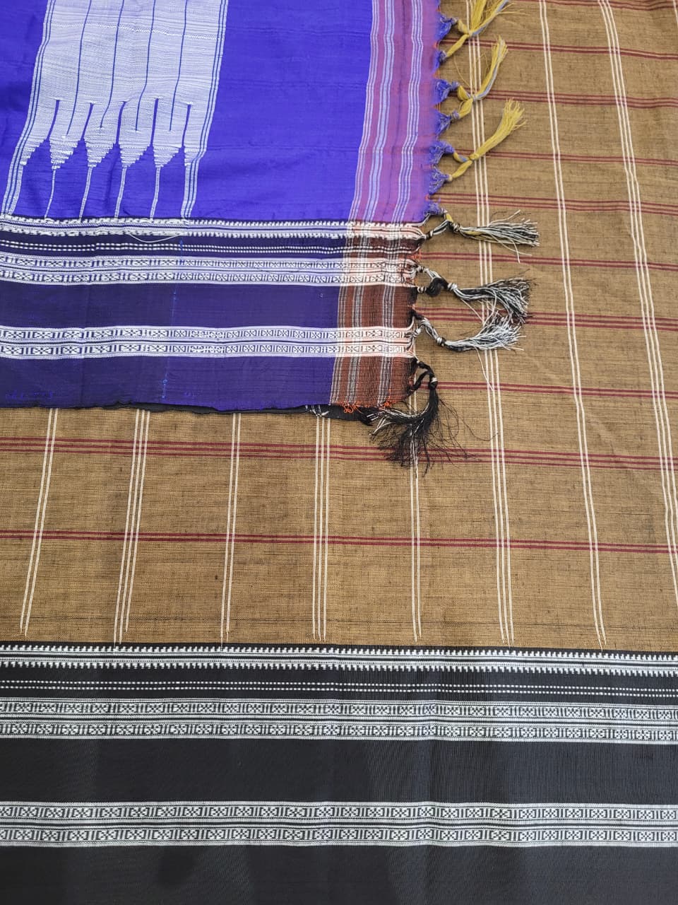 Brown2 Ilkal Cotton Saree Silk Pallu