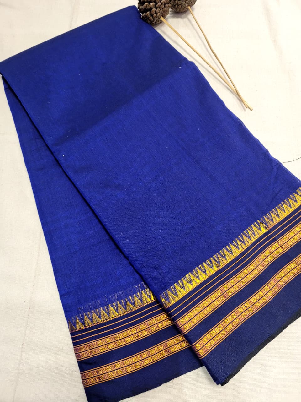 Navy Blue Ilkal cotton  Saree