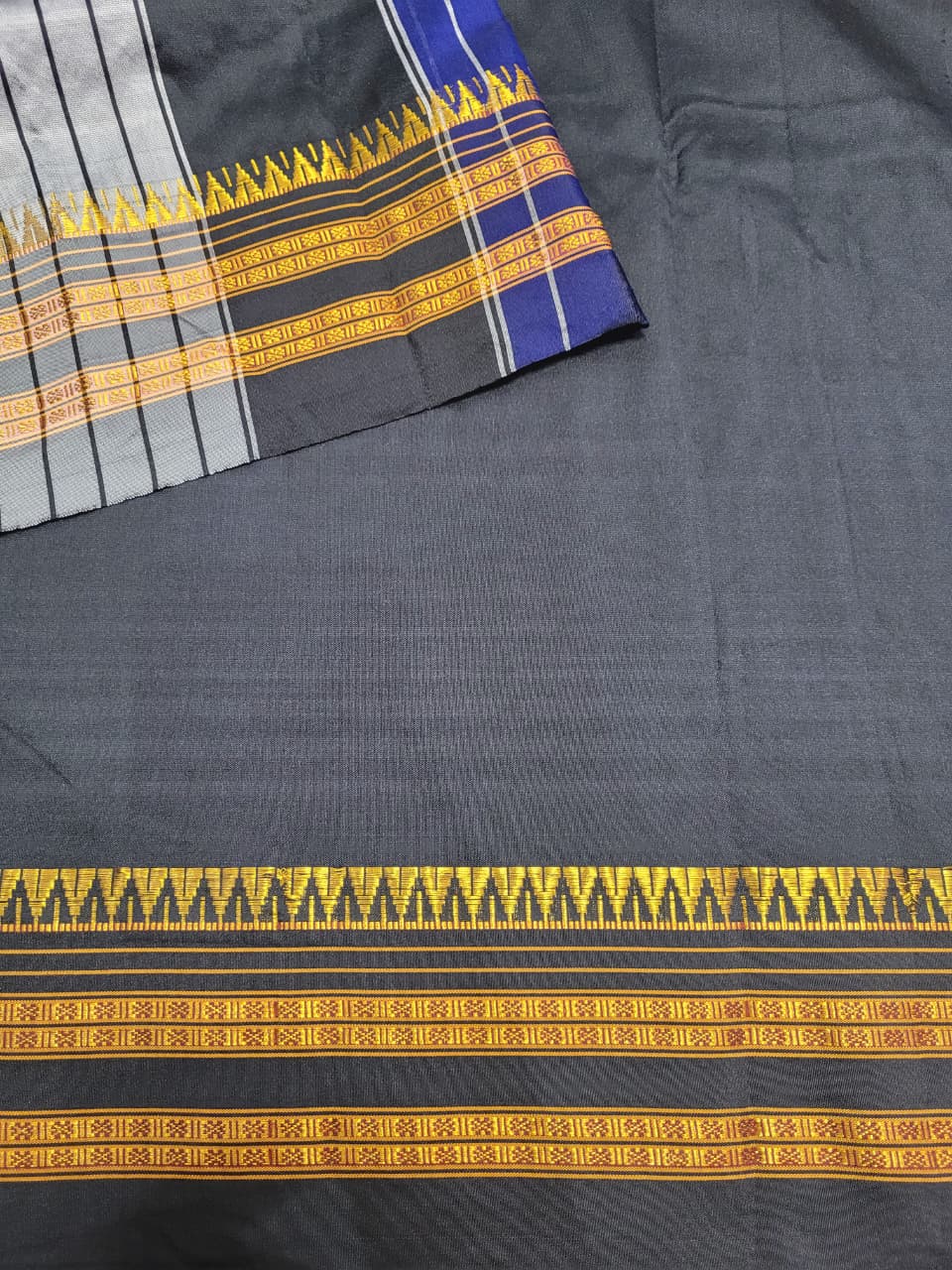 Navy Blue Ilkal cotton  Saree