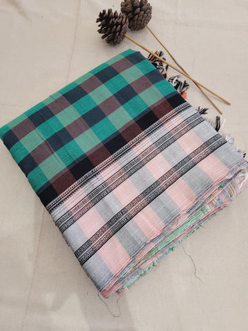 Green Ilkal cotton  Saree