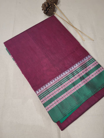 Purple Ilkal Cotton Saree