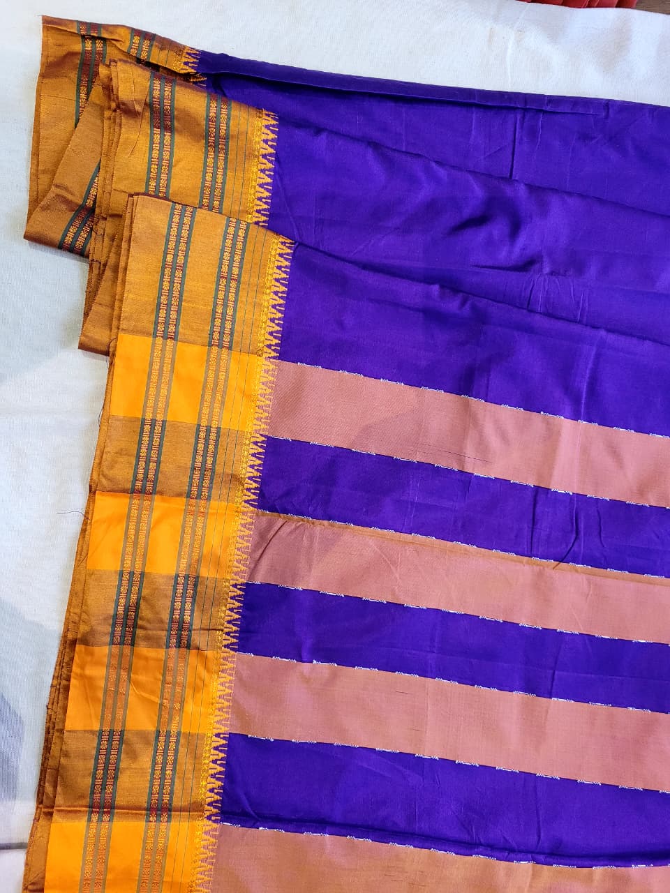Purple Ilkal cotton  Saree
