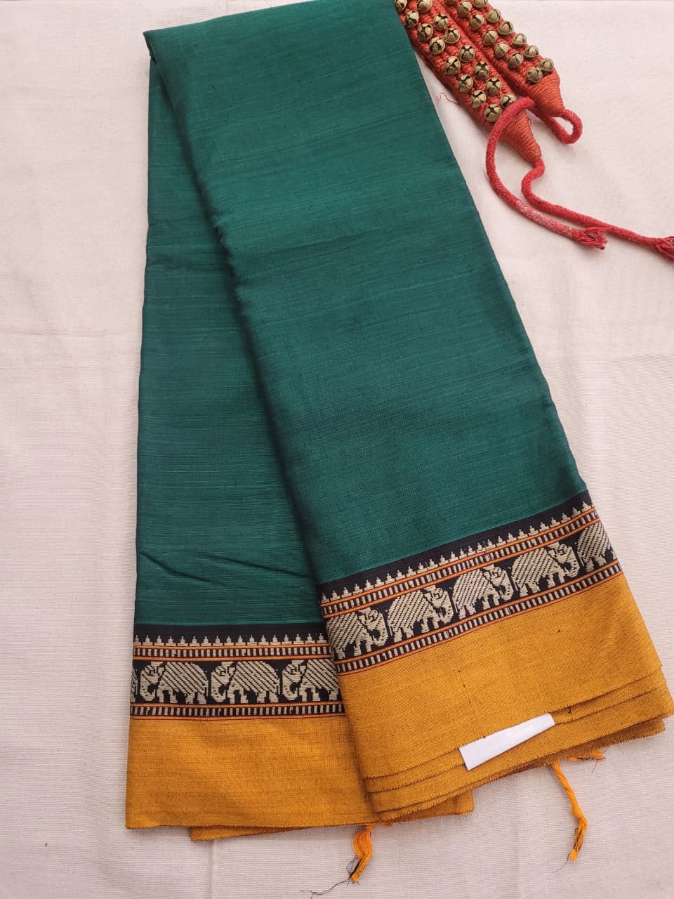 Green Narayanpet Cotton Saree