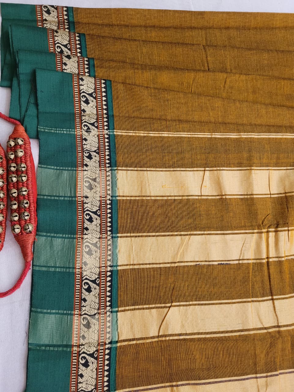 Yellow Narayanpet Cotton Saree