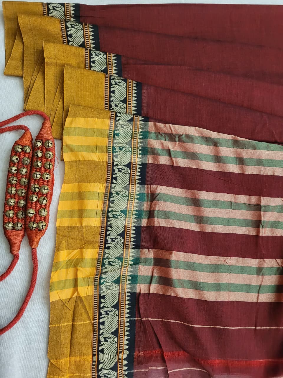 Red Narayanpet Cotton Saree