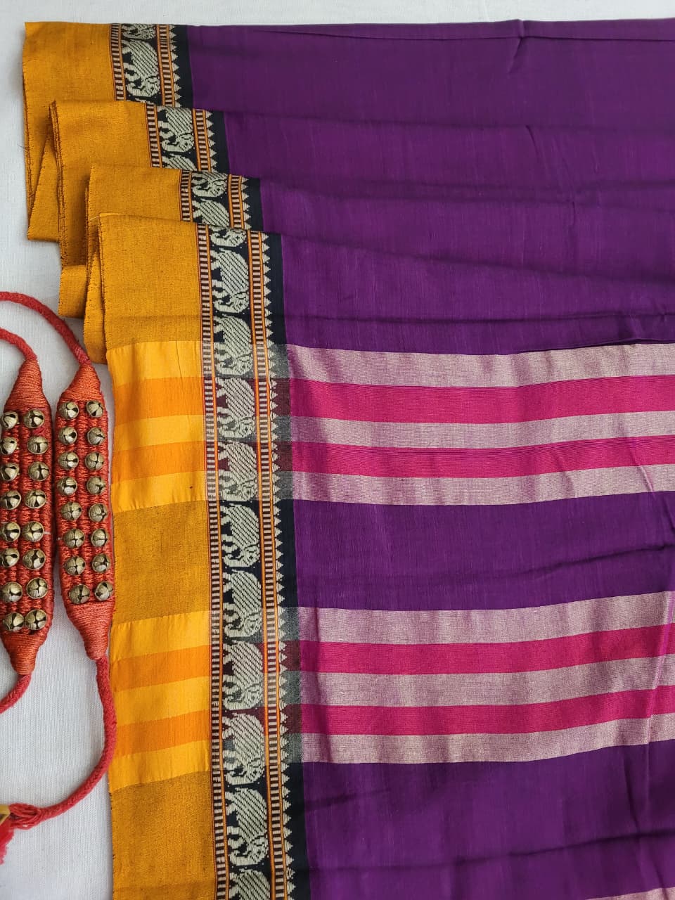 Purple Narayanpet Cotton Saree