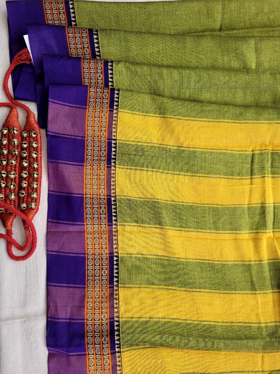 Green Narayanpet2 cotton saree