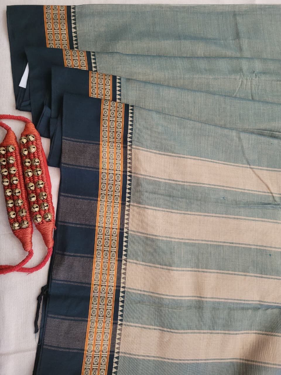 Grey2 Narayanpet2 cotton saree