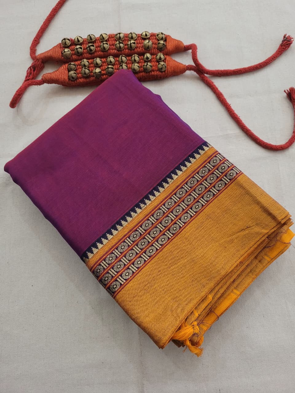 Pink Narayanpet2 cotton saree