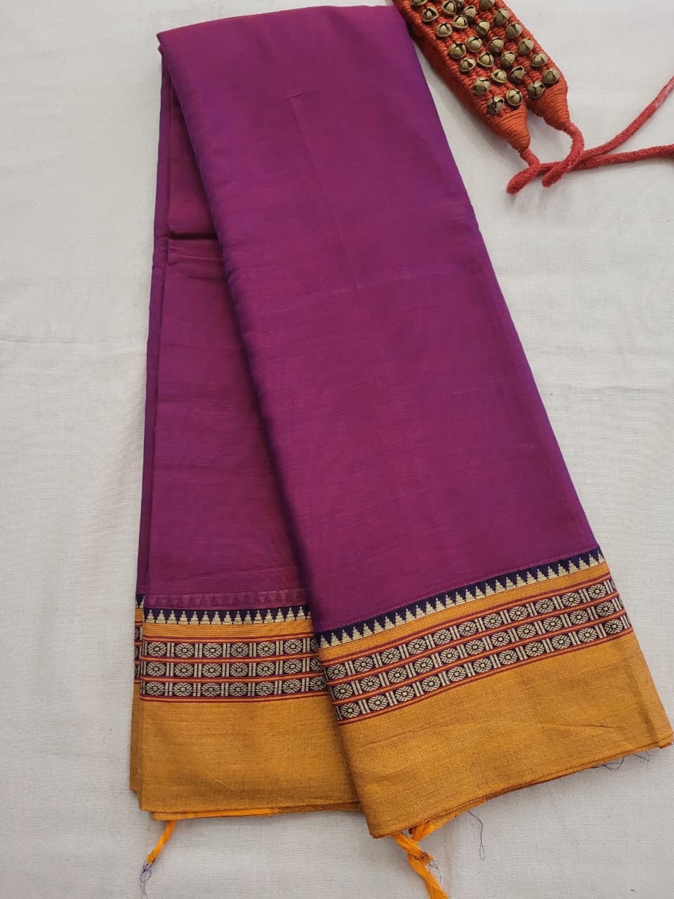 Pink Narayanpet2 cotton saree