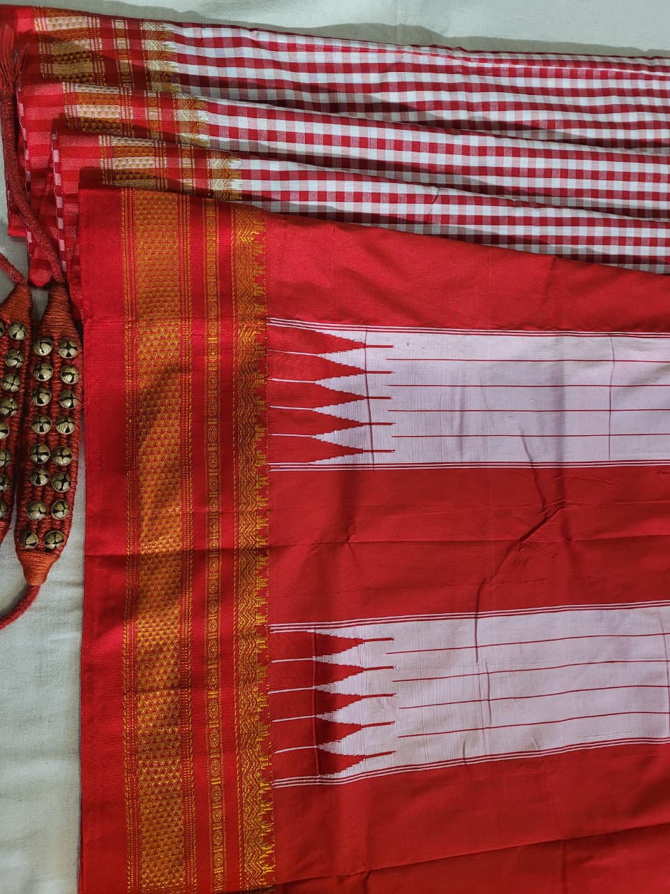 Red Celebrity Cotton Ilkal Saree