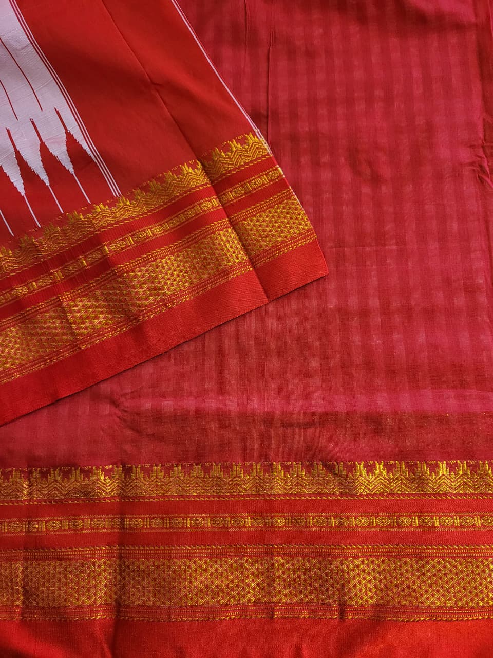 Red Celebrity Cotton Ilkal Saree