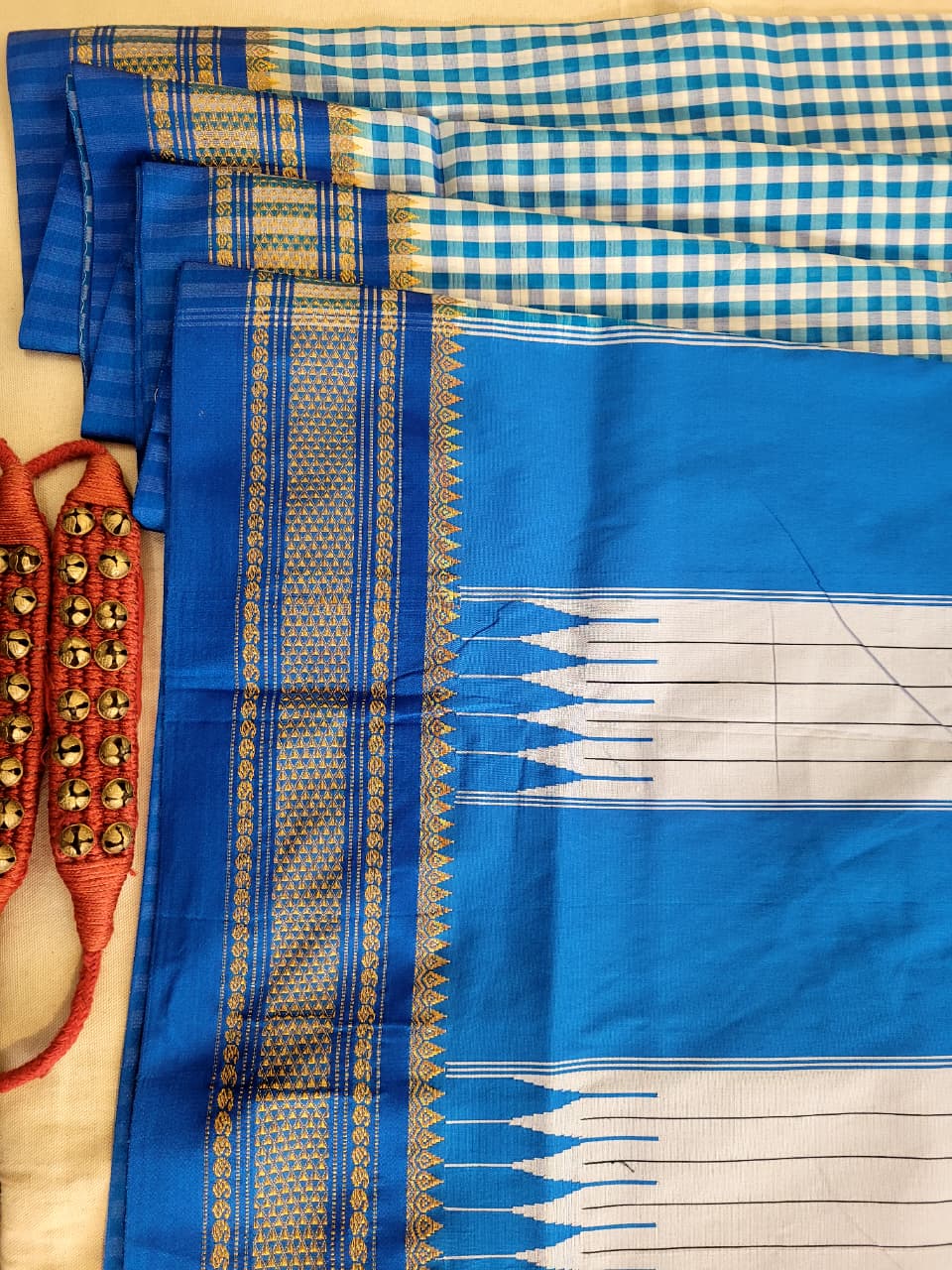 Blue Celebrity Cotton Ilkal Saree