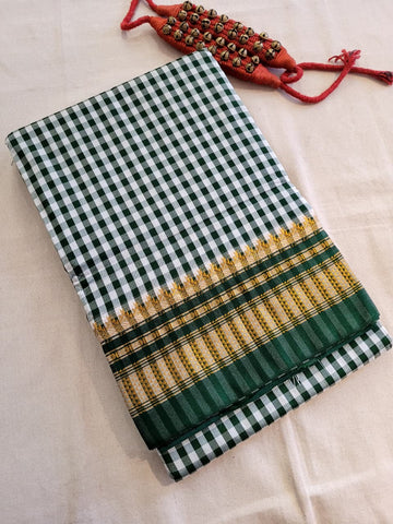 Green Celebrity Cotton Ilkal Saree