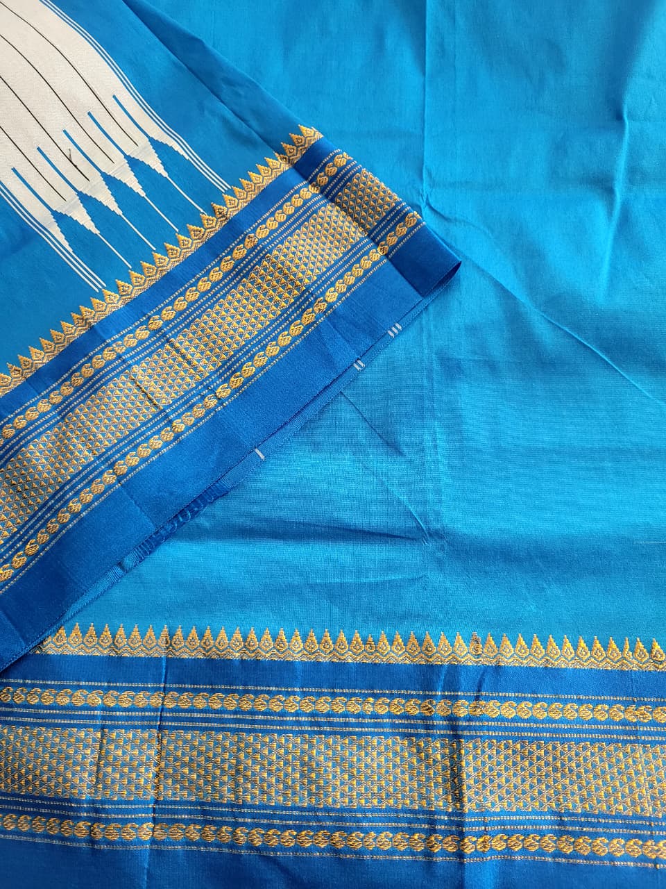 Blue Celebrity Cotton Ilkal Saree