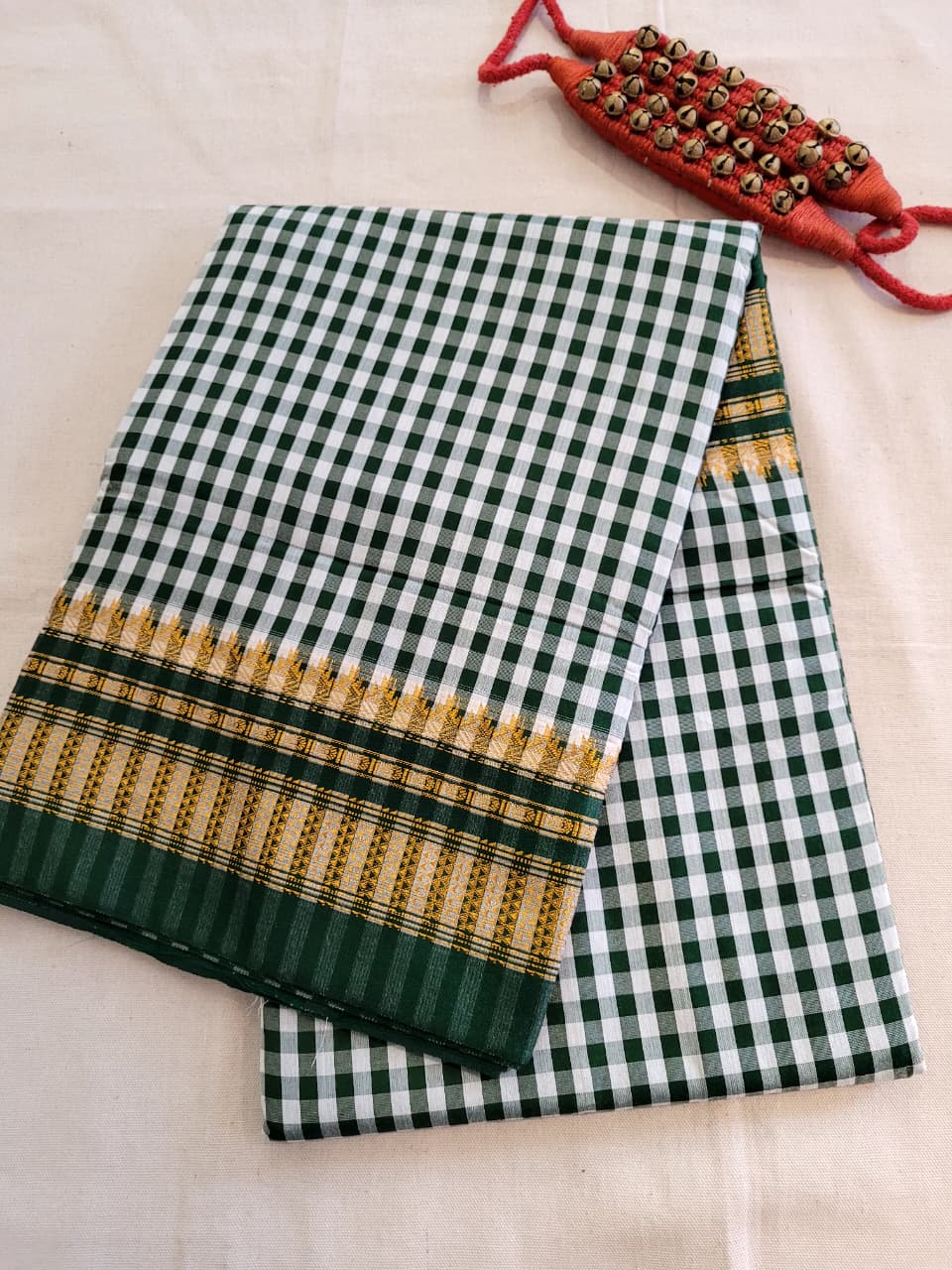 Green Celebrity Cotton Ilkal Saree