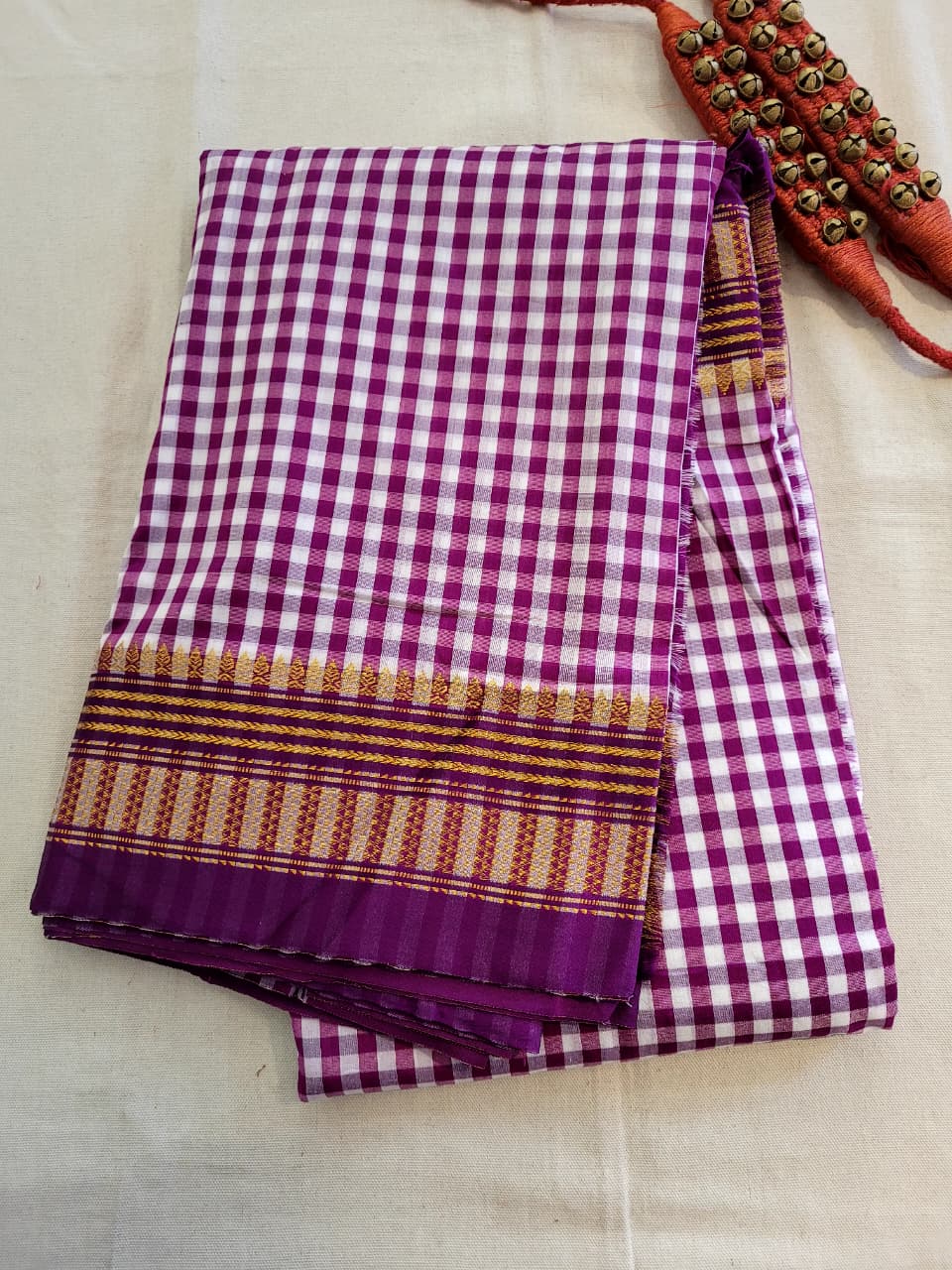 Purple Celebrity Cotton Ilkal Saree