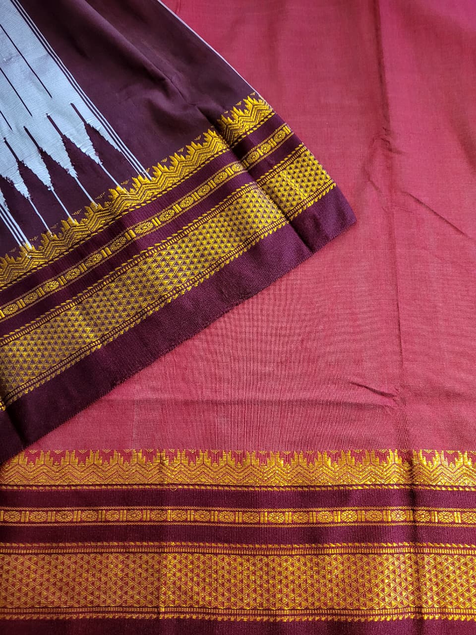 Brown Celebrity Cotton Ilkal Saree