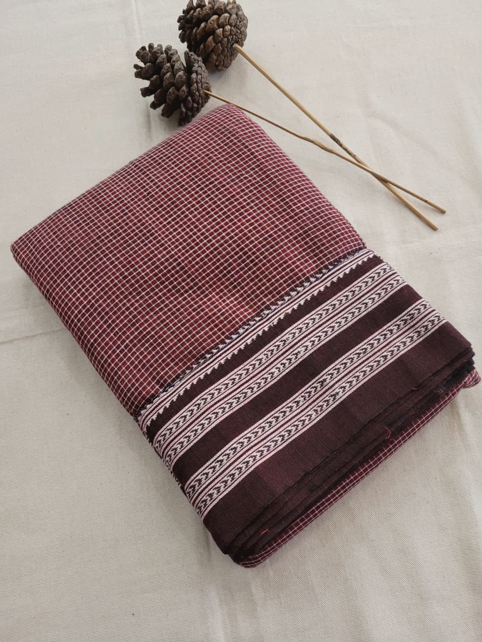 Brown2 Hampa Pattedanchu Saree