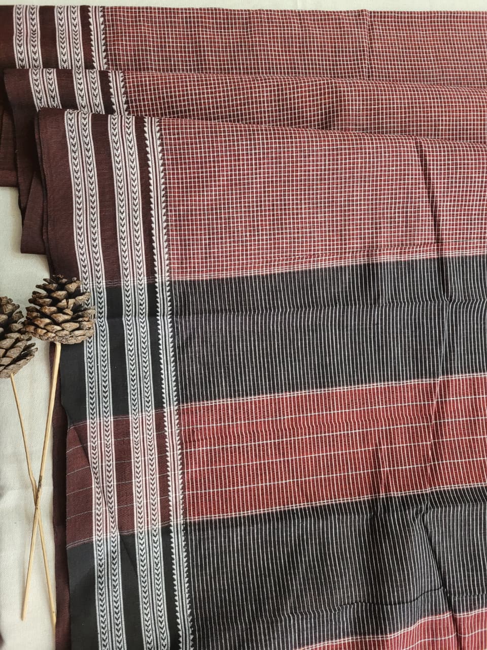 Brown2 Hampa Pattedanchu Saree