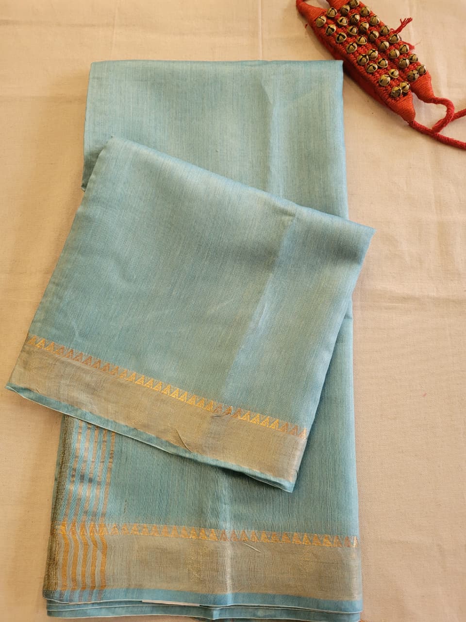 Blue3 Raveena Pure Tussar Saree