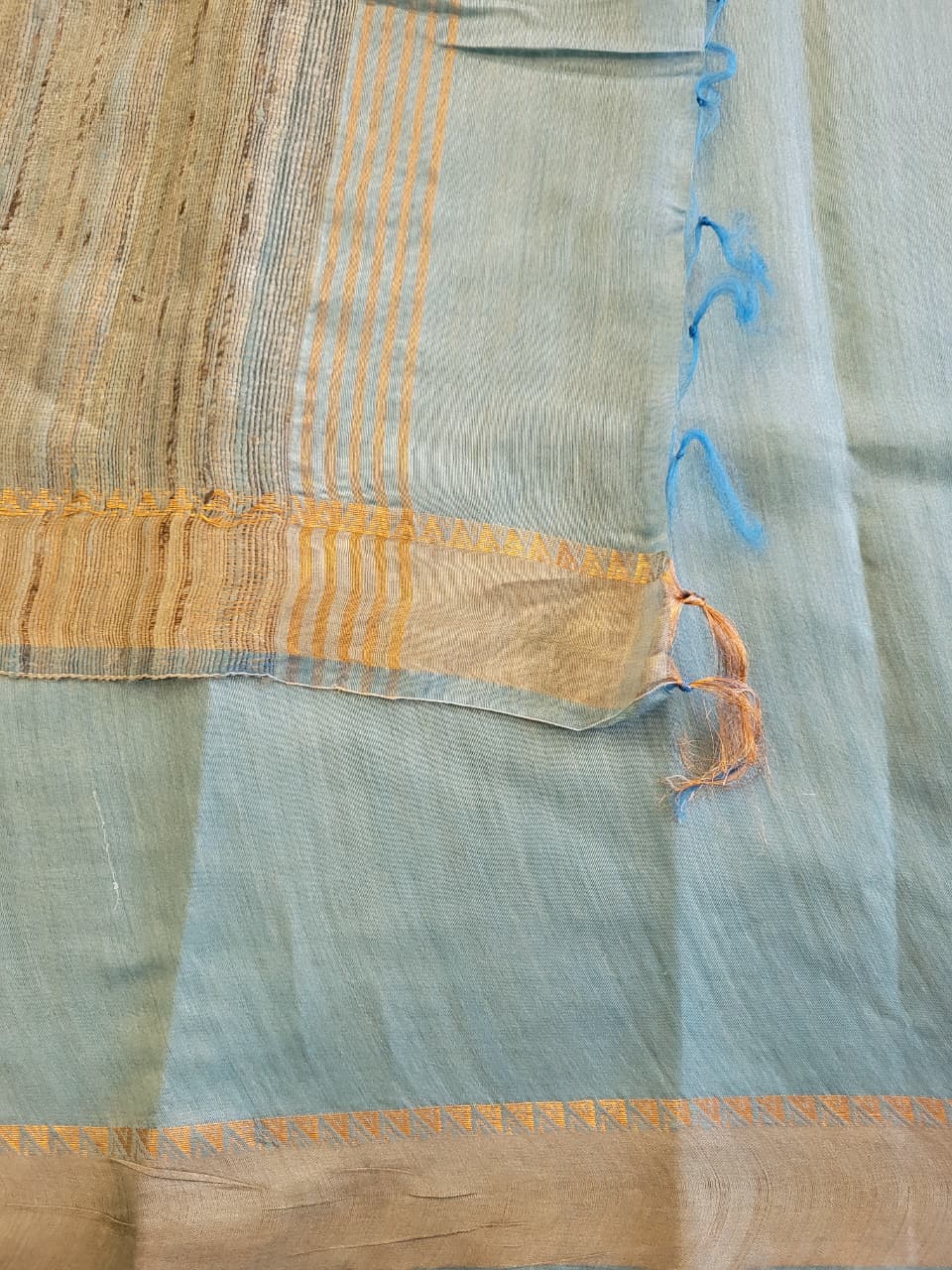 Blue3 Raveena Pure Tussar Saree