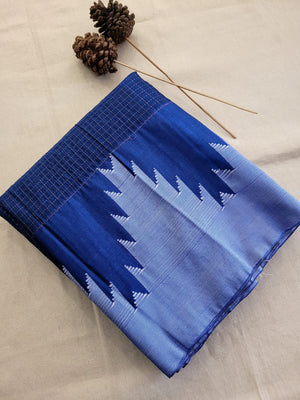 Navy Ilkal Cotton Saree