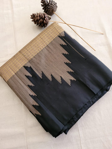 Gold Ilkal Cotton Saree