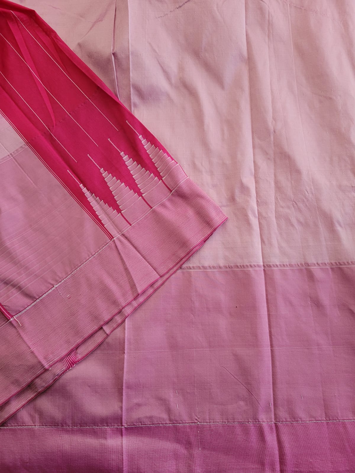 Pink Ilkal Cotton Saree