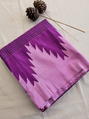 Purple Ilkal Cotton Saree