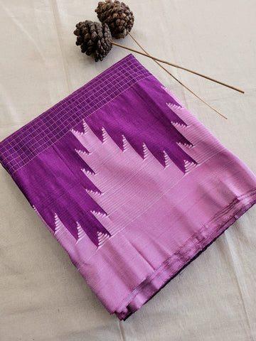 Purple Ilkal Cotton Saree