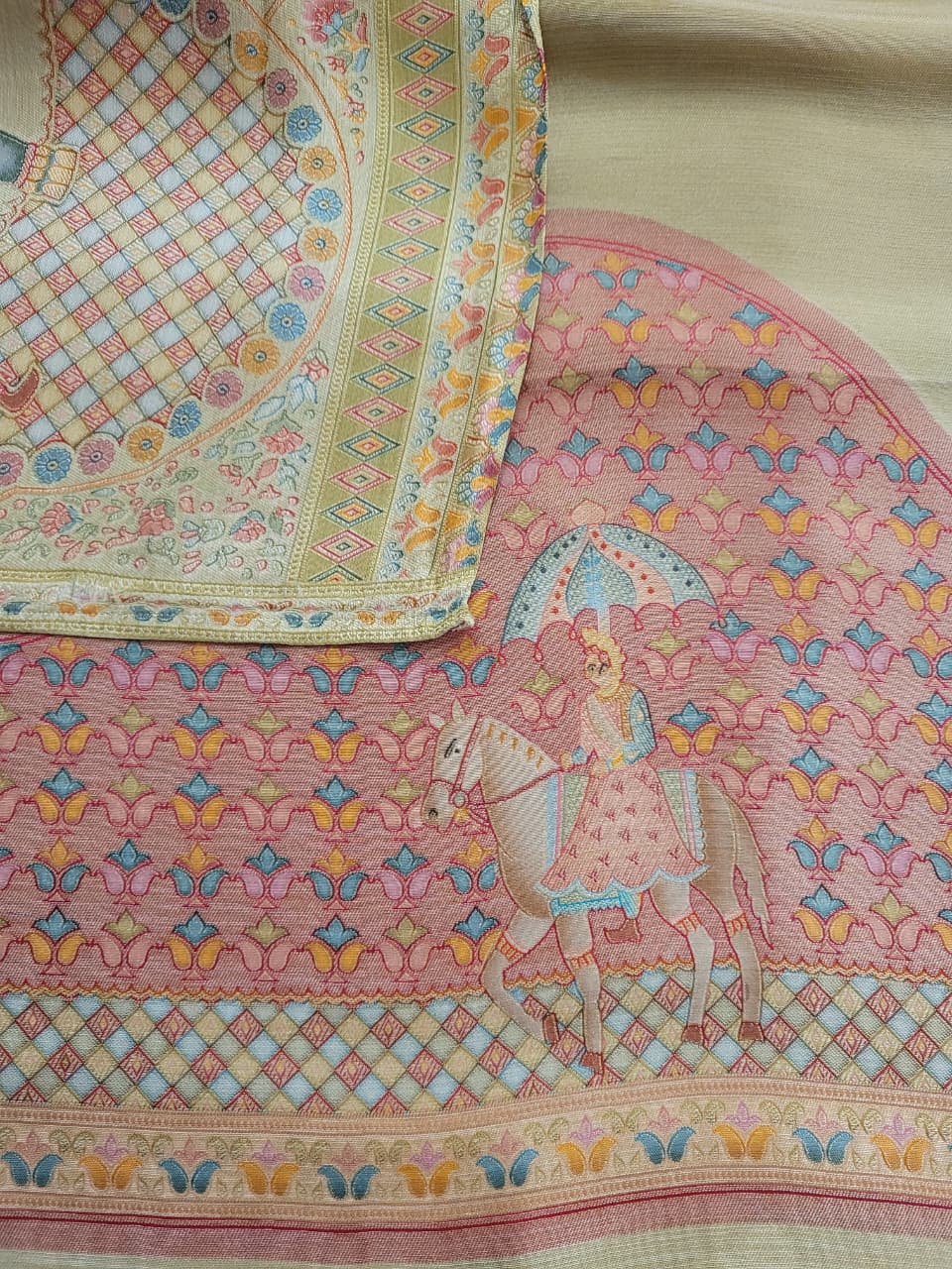 Gold2 Tissue Kani Silk Saree