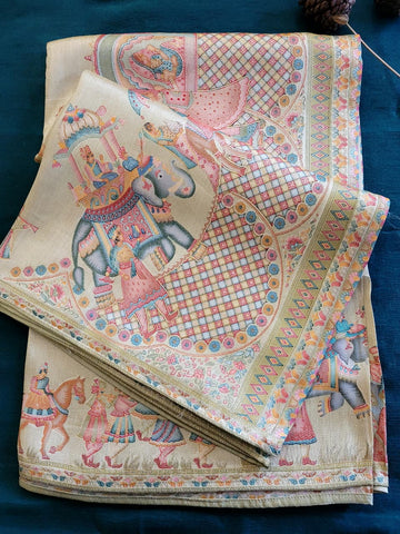 Gold2 Tissue Kani Silk Saree