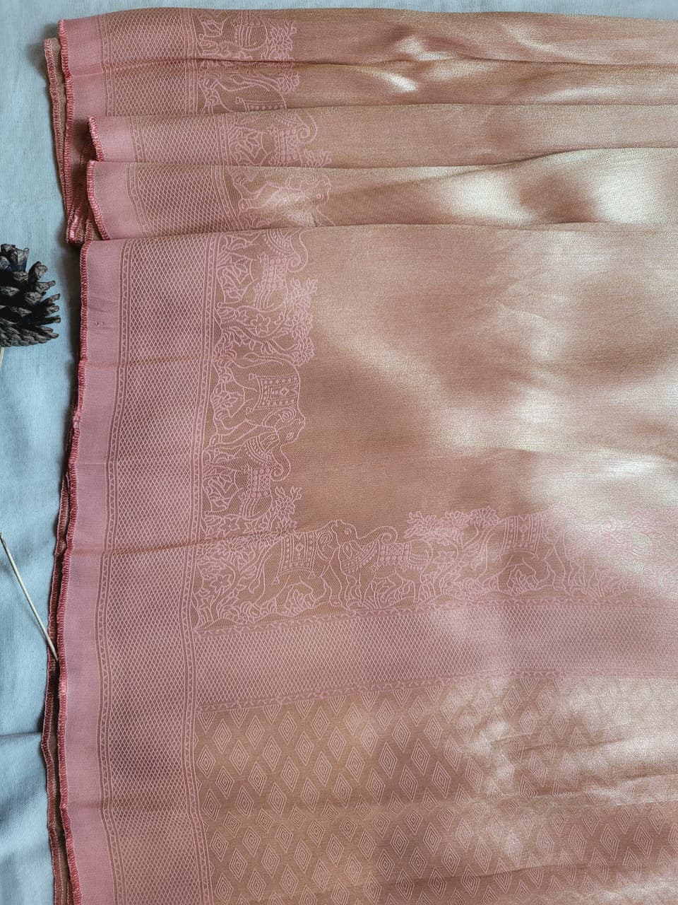 Gold3 Tissue Kani Silk Saree