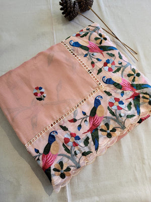 Blush Nora Tissue Saree